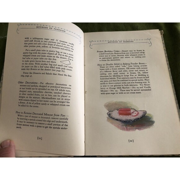 Electric Refrigerator Recipes and Menus Hardcover 1927 GE 5th Edition 1929 - Picture 10 of 12